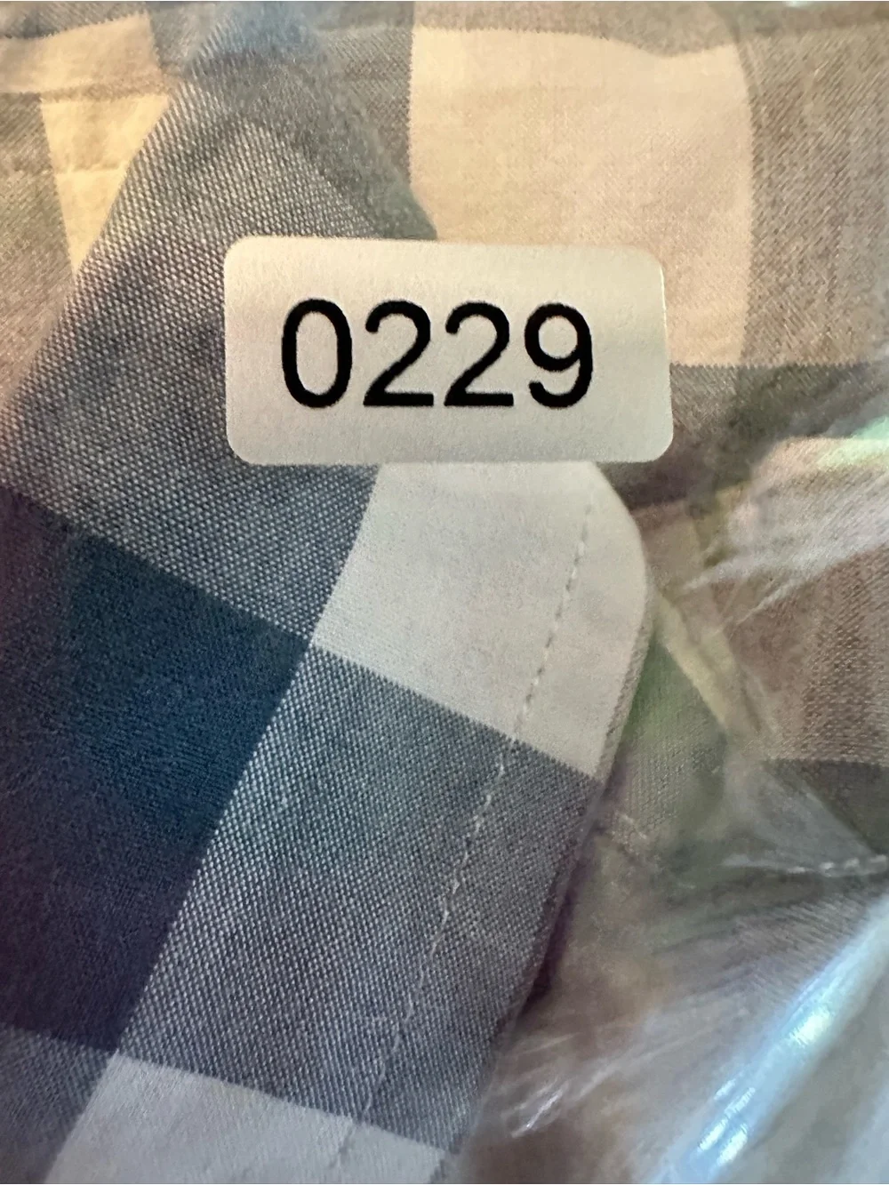 Banana Republic Blue and Gray Plaid Button-Down Shirt